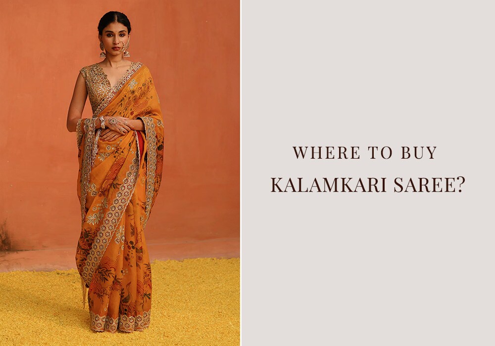 where to buy kalamkari sarees Aza Fashions