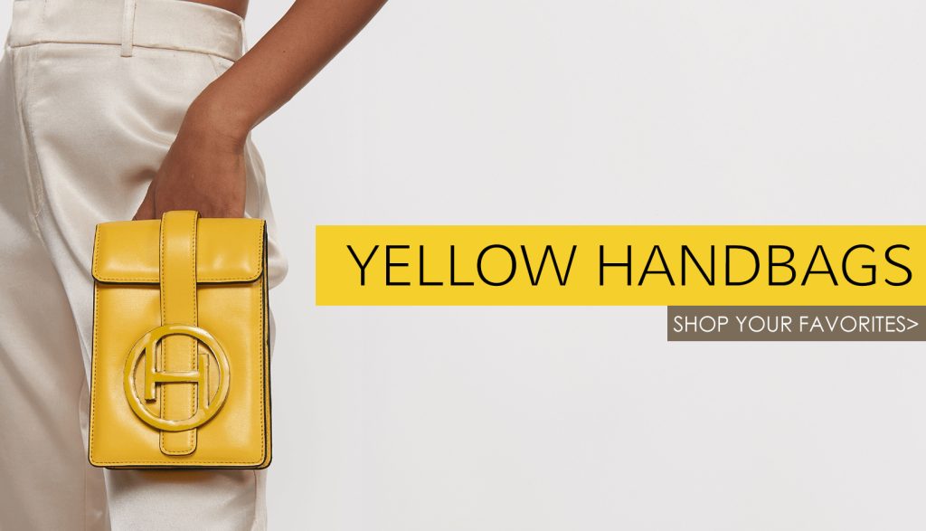 Yellow handbags for women