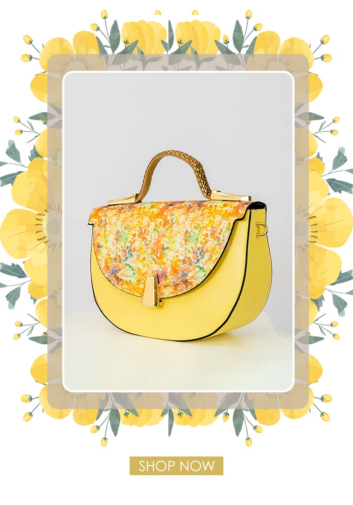 Yellow handbag