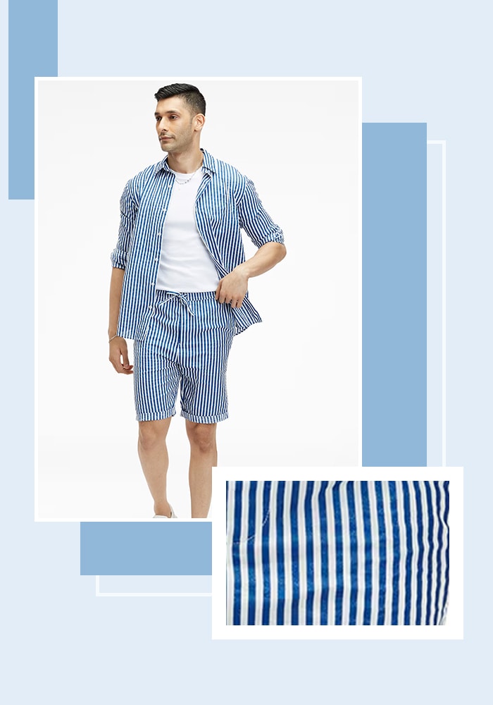 Striped print designs for men