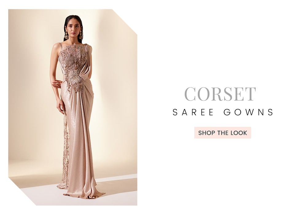 Adaraa Couture Corset Saree Gown