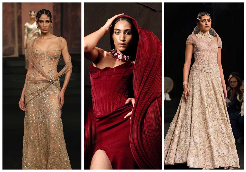 Indian Couture week corset gown trend