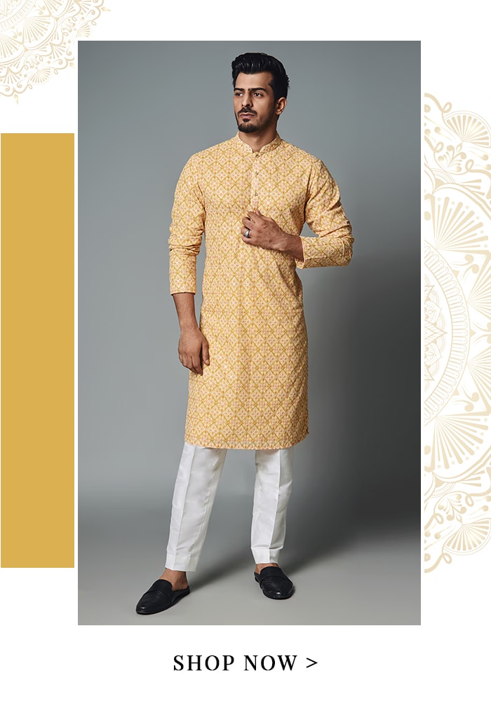 Printed Kurta Set for Janmashtami