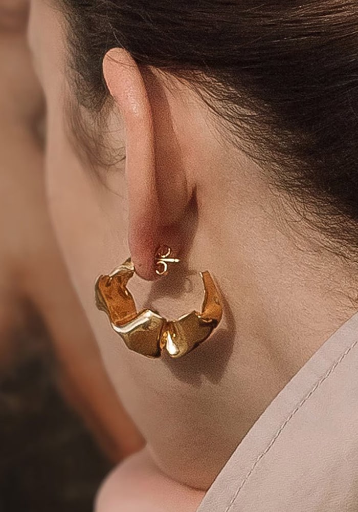 Gold Hoop misho earrings