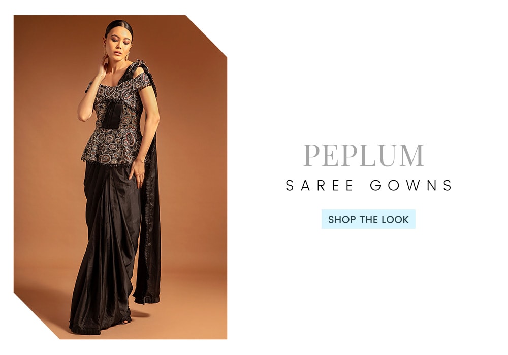 Sejal Kamdar Peplum Saree Gown