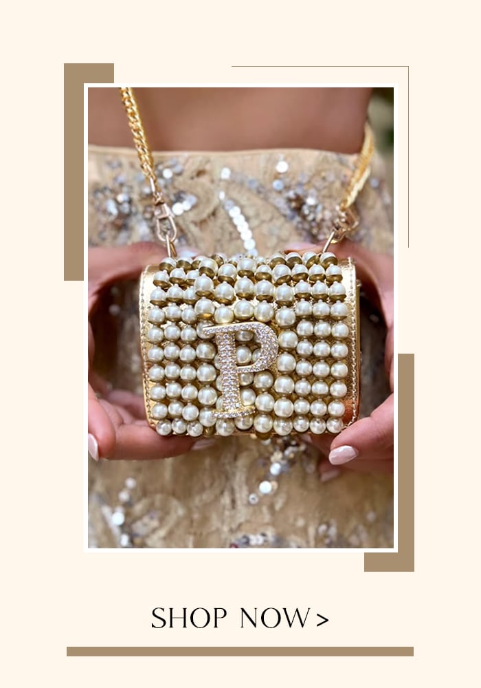 Gold Personalized Nano Bag With Waist Chain