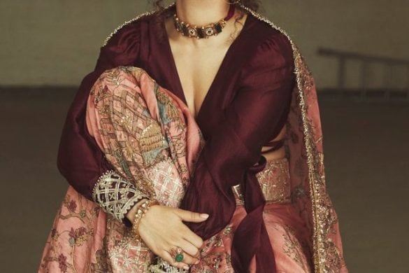 Sanya Malhotra in Archana Jaju Bridal Lehenga (2)