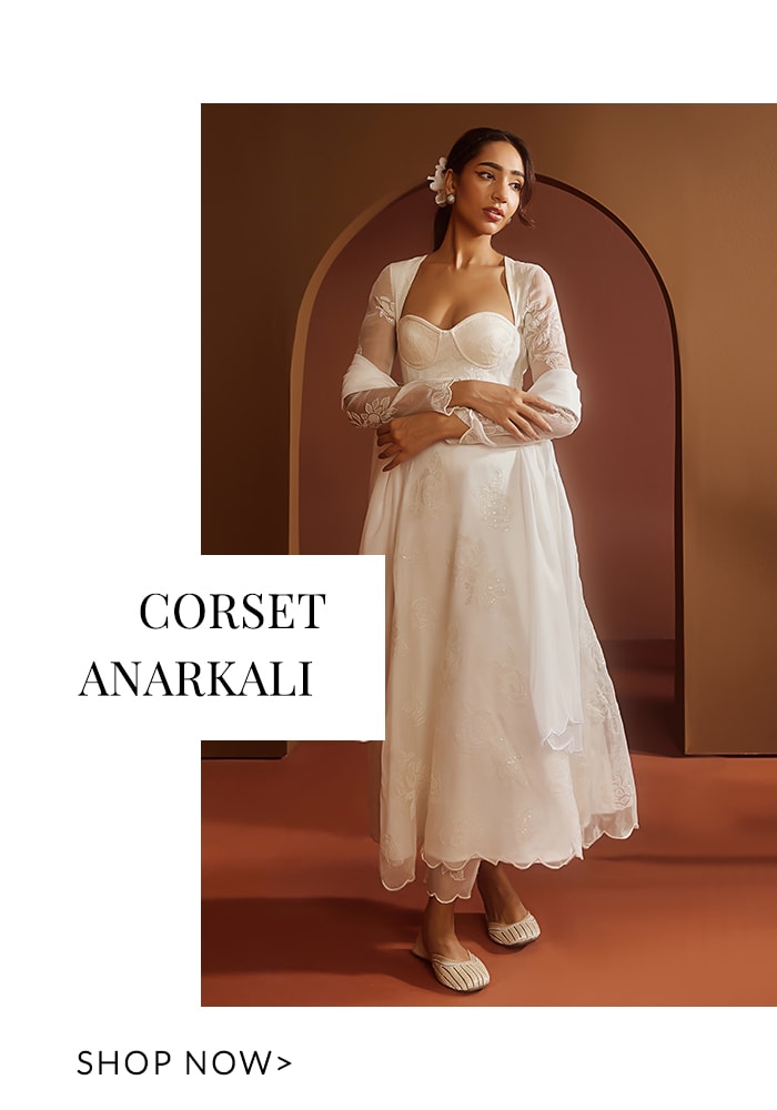 Corset anarkali-Diwali Card Party