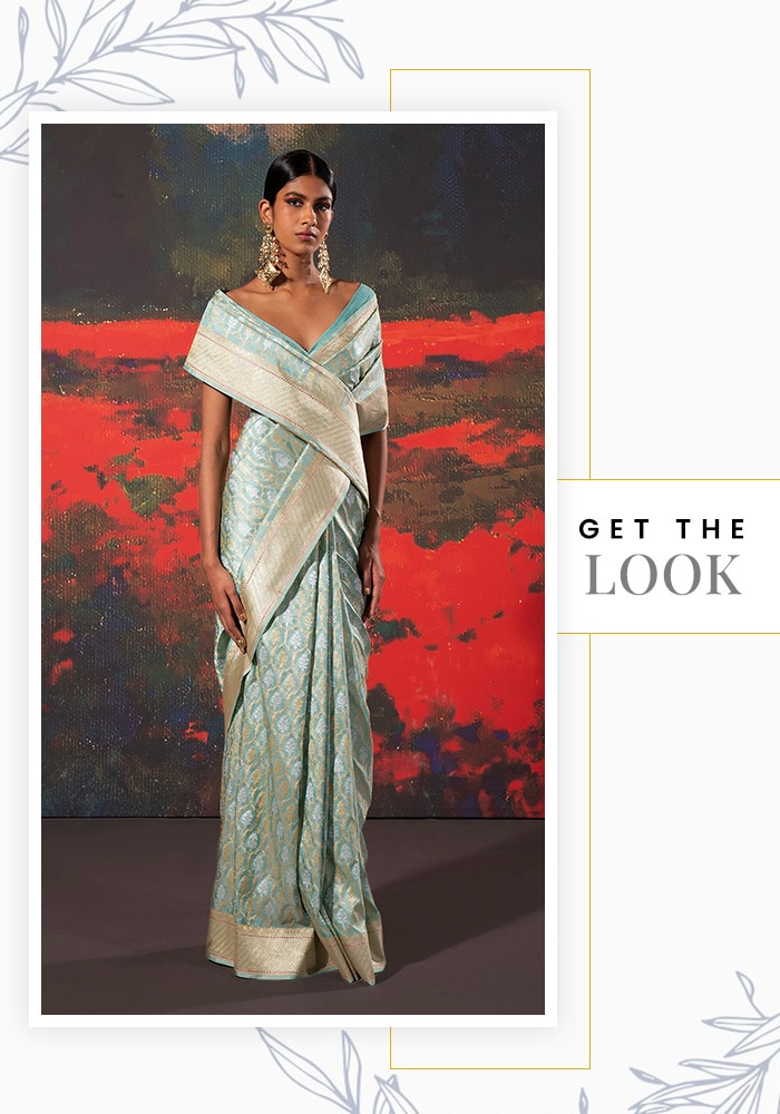 cape saree drape