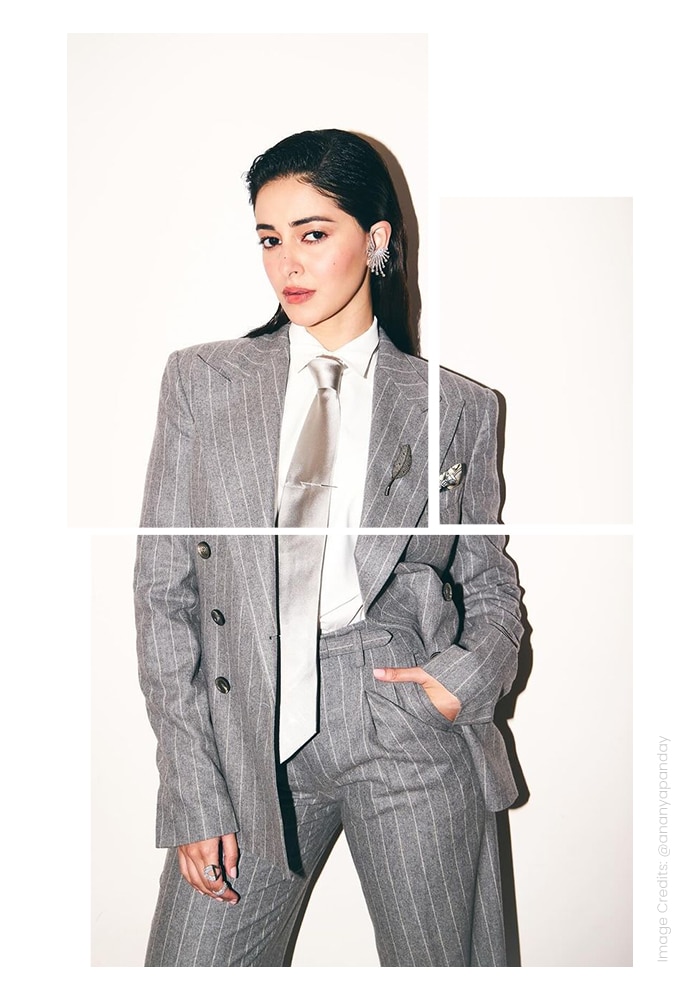 Ananya Pandey in Ralph Lauren Tuxedo suit for Gen Z workwear