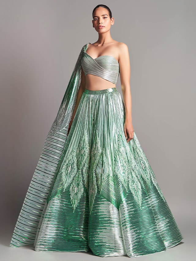 Metallic Lehengas: The Latest Trend with a Scintillating Sheen