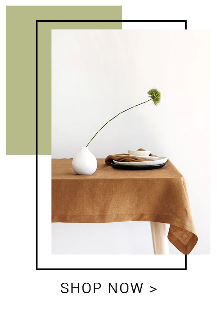 Thread Connect Linen Table Cloth