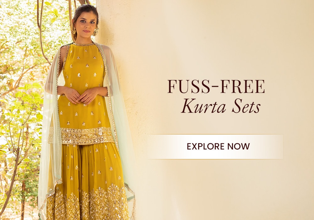 Basanti-Kapde Aur Koffee Kurta Sets for Women Explore Now
