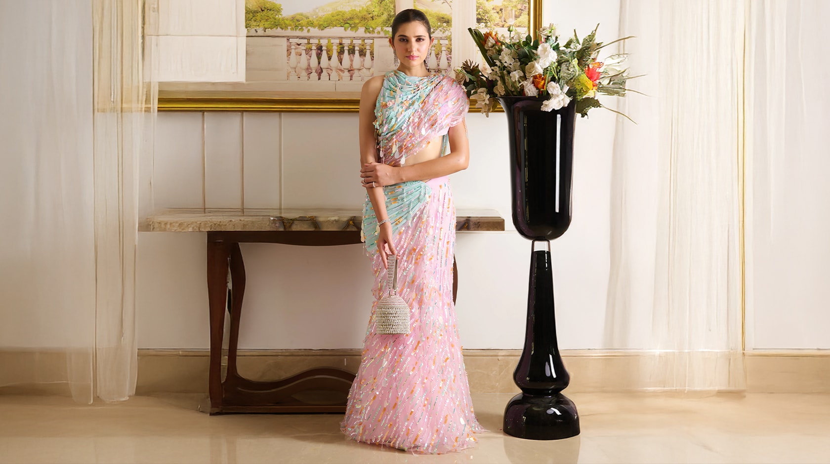 Poster Image Pastel shades in indian wedding fashion